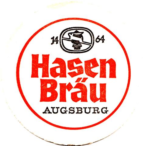 augsburg a-by hasen rund 2fbg 1a (215-hg wei�-1464-schwarzrot) 